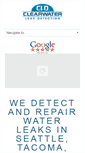 Mobile Screenshot of clearwaterleakdetection.com